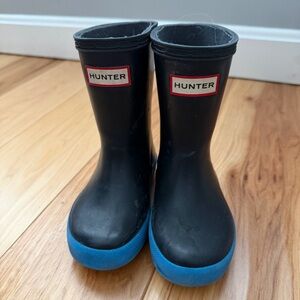 Hunter Kids Blue Rain Boots